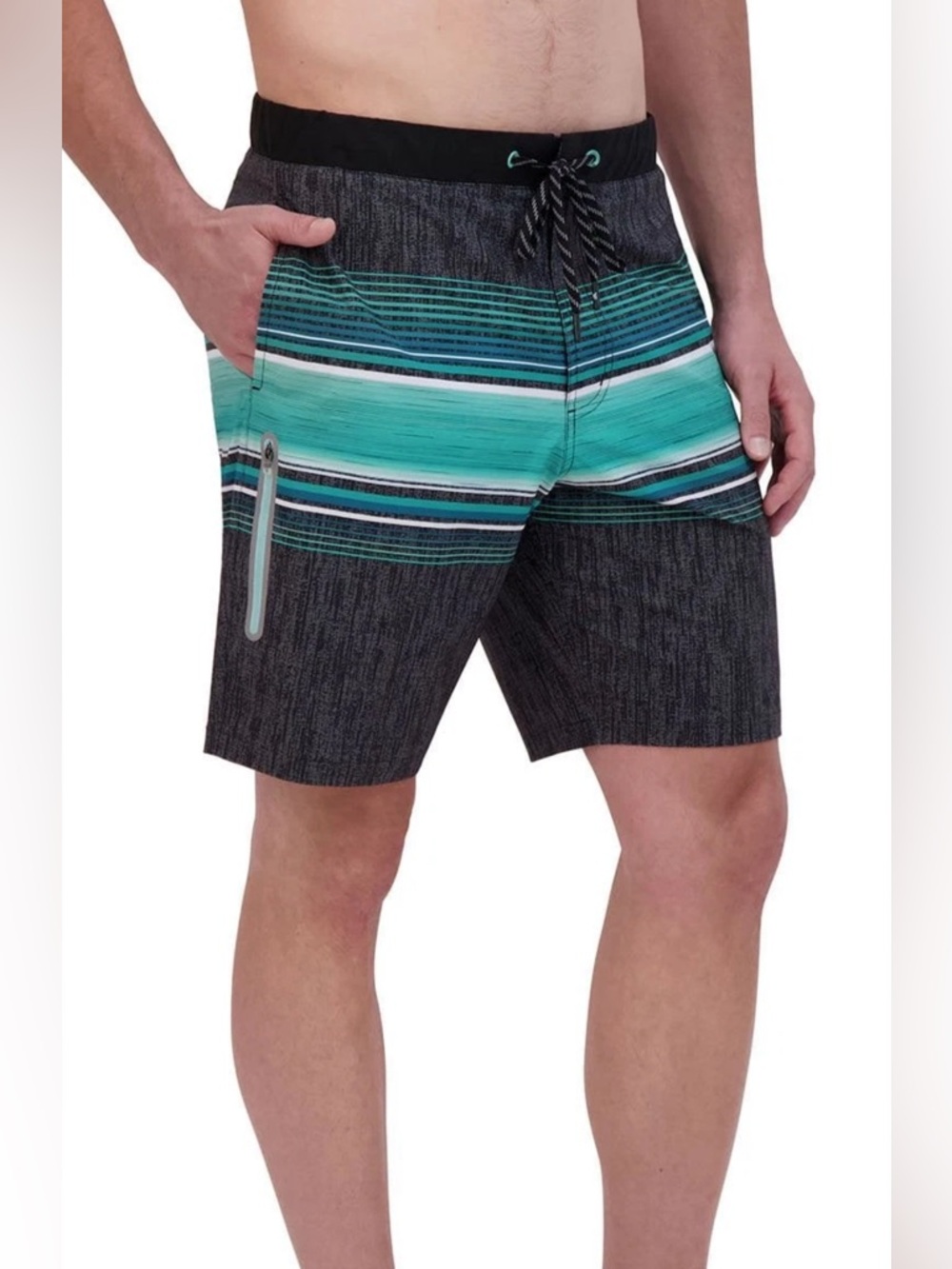 ZeroXposur Men's Swim Trunks UPF 50+ -4 Pockets (1 Zip & 1 Velcro Inner) XXL